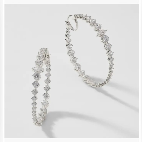 Nadri Leah Statement hoop earring - Picture 1 of 11